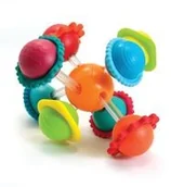Grzechotki dla dzieci - Fat Brain Toys Grzechotka Wimzle Sensoryczna Przygoda KOLOROWE BALONIKI - miniaturka - grafika 1