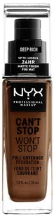 NYX PROFESSIONAL MAKEUP Podkład matujący Deep Riche - Podkłady do twarzy - miniaturka - grafika 7