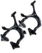 Hamulce rowerowe - Szczęki hamulcowe szosowe RD-3100B 47-57 mm aluminiowe czarne komplet na rower 350001 - miniaturka - grafika 1