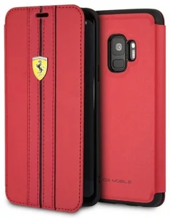 Ferrari FESURFLBKTS9REB book Samsung G960 S9 czerwony (AOFRRTFFER00281) - Etui i futerały do telefonów - miniaturka - grafika 2