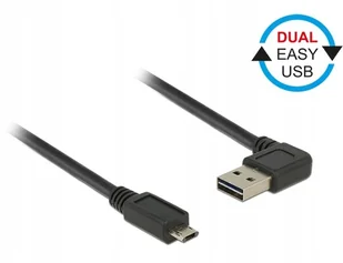 Delock EASY-kabel USB 2.0 A (gewink. RE/LI)-> eus-microB 1.0 m 85165 - Kable USB - miniaturka - grafika 3