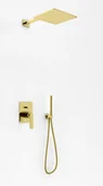 Zestawy prysznicowe - Kohlman Zestaw prysznicowy złoty Experience Gold QW210EGDQ25 QW210EGDQ25 - miniaturka - grafika 1