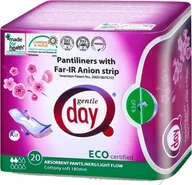 Wkładki higieniczne - Gentle Day WKŁADKI HIGIENICZNE Z PASKIEM ANIONOWYM I WARSTWĄ WCHŁANIAJĄCĄ WILGOĆ 20 SZT. - - miniaturka - grafika 1