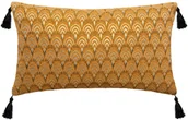 Poduszki dekoracyjne - Atmosphera Poduszka dekoracyjna 50 x 30 cm żółta 168805E - miniaturka - grafika 1