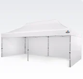 Pawilony ogrodowe - BRIMO Pawilon rozkładany 3x6m - plus 3 ściany - Biały - miniaturka - grafika 1