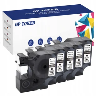 Dymo 5x Taśma do D1 45803 19mm x 7m GP-DY45803 x5 - Taśmy do drukarek barwiące - miniaturka - grafika 2