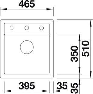 Blanco DALAGO 45 ANTRACYT 517156 - Zlewozmywaki - miniaturka - grafika 3