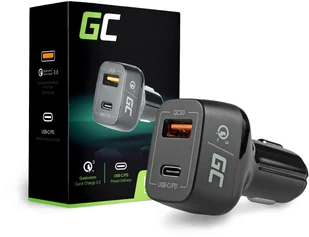 Green Cell Ładowarka samochodowa Green Cell USB-C Power Delivery + USB Quick Charge 3.0 CAD33 - Ładowarki samochodowe - miniaturka - grafika 5