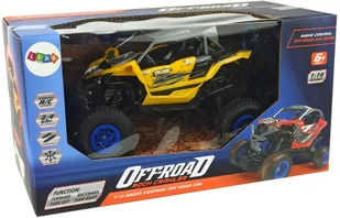 Import LEANToys Terenowe Auto Off- Road Zdalnie Sterowane 2,4 GHz 1:16 Żółte LT-9389-0 - Zabawki zdalnie sterowane - miniaturka - grafika 6
