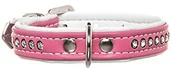 Obroże dla psów - Hunter Modern Art luksusowa obroża dla psa, sztuczna skóra, różowy/biały - miniaturka - grafika 1