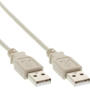 InLine Kabel USB A-A2 m - biały 34318H - Kable USB - miniaturka - grafika 2