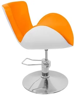 HAIR SYSTEM FOTEL FRYZJERSKI Q-003F white/orange 110428 - Fotele fryzjerskie - miniaturka - grafika 2
