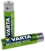 Baterie i akcesoria - Varta Ready2Use akumulatorki micro AAA Ni-Mh, 800 mAh 2 szt. w opakowaniu zielony 58397 101 402 - miniaturka - grafika 1
