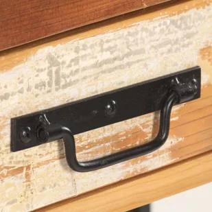 vidaXL Szafka, 120x30x75 cm, lite drewno z odzysku 321804 - Szafki do salonu - miniaturka - grafika 6