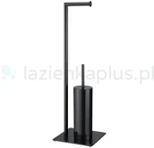 Stojaki i wieszaki na papier toaletowy - Sealskin Sealskin Tube stojak ze szczotką do wc czarny 800200 - miniaturka - grafika 1