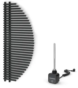 WARMTEC Grzejnik łazienkowy elektryczny 50x125 cm CIRCULO Warmtec antracyt/czarny CIRCULO-500X1250-A-EL - Grzejniki łazienkowe WARMTEC Grzejnik łazienkowy elektryczny 50x125 cm CIRCULO Warmtec antracyt/czarny CIRCULO-500X1250-A-EL - Grzejniki łazienkowe - miniaturka - grafika 2