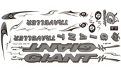 Akcesoria rowerowe - Giant Naklejka KR4 - srebrna zestaw (N0079) - miniaturka - grafika 1