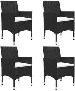 vidaXL 5-częściowy zestaw mebli ogrodowych czarny 3067671 - Meble ogrodowe - miniaturka - grafika 6