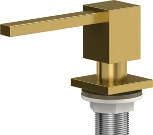 Quadron Dozownik płynu PVD złoty 350 ml EMMA Quadron MFT002-PVDG - Mydelniczki i dozowniki mydła - miniaturka - grafika 3