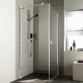 Kabiny prysznicowe - Kermi RAYA 80x90 prawe RA1KR08020VPK + RATOL09020VPK - miniaturka - grafika 1