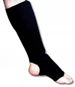 Ochraniacze do sportów walki - Ochraniacze Elastyczne Goleń Stopa Czarne S - miniaturka - grafika 1