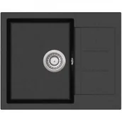 Zlewozmywaki - Aquasanita TESSA SQT102-601AW( BLACK METALIK) - miniaturka - grafika 1