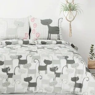 Eurofirany Pościel 160x200 dziecięca Szare koty ef-pos-b-kid-05-160 - Pościel Eurofirany Pościel 160x200 dziecięca Szare koty ef-pos-b-kid-05-160 - Pościel - miniaturka - grafika 1