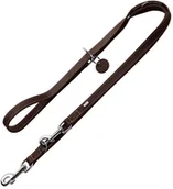 Smycze dla psów - Hunter HUNTER Smycz regulowana Aalborg ciemnobrązowa Dł x szer. 200 cm x 13 mm - miniaturka - grafika 1