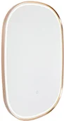 Lampy ścienne - QAZQA Professional Lustro łazienkowe miedziane w tym LED z owalnym ściemniaczem dotykowym - Miral - miniaturka - grafika 1