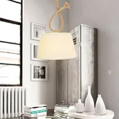 Lampy sufitowe - Näve Lampa wisząca Rope tekstylny klosz, 35 cm - miniaturka - grafika 1