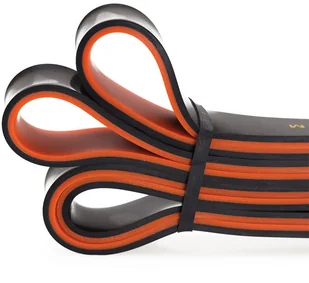 HMS GU06 POMARAŃCZOWO-CZARNA 29 x 5 x 2250 MM GUMA DO ĆWICZEŃ abisal_5907695522778 - Gumy, taśmy, ekspandery - miniaturka - grafika 4