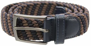 Arucce (PL) Pasek Gumowa Plecionka Arucce (PL) Super Rozciągliwy 35 mm Klamra Tradycyjna Szeroki Zakres Zapinania GRANATOWY I CZEKOLADOWY - Paski - miniaturka - grafika 5