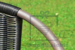 Garthen Zestaw mebli ogrodowych, 4 krzesła, szklany stół - Meble ogrodowe - miniaturka - grafika 10