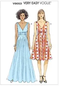 Akcesoria i części do maszyn do szycia - Vogue v9053  wykrój do szycia, wygląda elegancko, Extra ekstrawagancko, modny V9053E50 - miniaturka - grafika 1