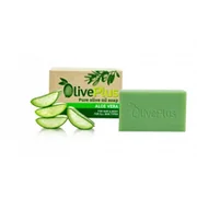 Mydła - OlivePlus Greckie Mydło Oliwkowe z Aloesem 100g - miniaturka - grafika 1