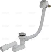 Syfony - Alca PLAST Alcaplast Syfon wannowy click-clack z napełnianiem przelewem metal-chrom długośc 120 cm) A508KM 120 ! - miniaturka - grafika 1