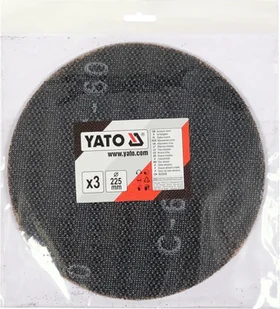 Yato Krążek z siatki ściernej z rzepem 225mm 3szt P60 do szlifierki YT-845803 - Materiały ścierne - miniaturka - grafika 2