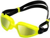 Pływanie - Aqua Sphere Okulary do pływania KAYENNE PRO Yellow Titanium Mirrored - miniaturka - grafika 1