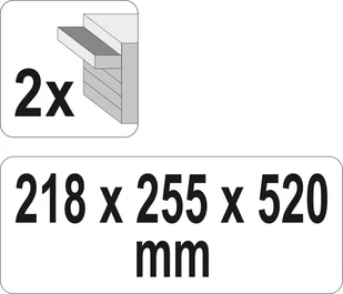 Yato SKRZYNKA NARZĘDZIOWA 2 SZUFLADY YT-08872 YT-08872 - Skrzynki i torby narzędziowe - miniaturka - grafika 5