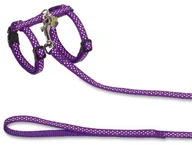 Szelki dla kotów - Nobby kot komplet Dots, liliowy - miniaturka - grafika 1