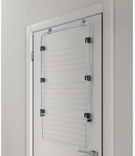 Metaltex 406062039 gale kabiny prysznicowej firmy/do prania, metalowa, srebrna, 4.0 x 58.0 x 87.0 cm 406062039 - Wieszaki łazienkowe - miniaturka - grafika 3