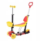 Hulajnogi - Signa HLB07 4w1 Black-yellow-red Hulajnoga Dziecięca Sig - miniaturka - grafika 1