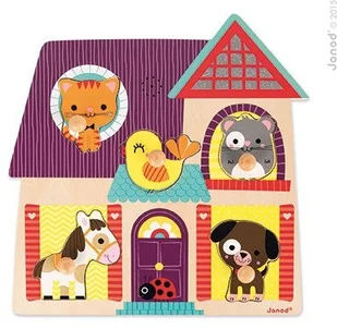 Janod Puzzle muzyczne Moi mali przyjaciele - Instrumenty muzyczne dla dzieci - miniaturka - grafika 8