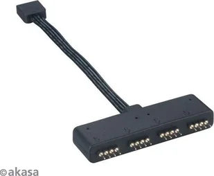 Akasa Rozdzielacz RGB LED 4-pin 10cm AK-CBLD02-10BK MOLE-050 - Elementy oświetleniowe do komputerów - miniaturka - grafika 2