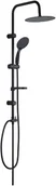 Zestawy prysznicowe - Laveo Kolumna natryskowa czarna FINO PL2 70OX - miniaturka - grafika 1