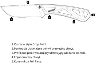 Gerber Nóż Exo-Mod Caper - orange 30-001799 - Noże - miniaturka - grafika 5