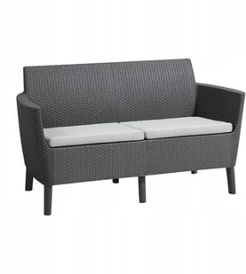 KETER Kanapa SALEMO 2 seater sofa grafit - Sofy ogrodowe - miniaturka - grafika 3