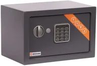 Sejfy i kasy pancerne - G21 Brihard meblowy z zamkiem elektronicznym BRIHARD Home, szary, 9 l - miniaturka - grafika 1