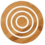 Podstawki pod garnki - Ladelle Bambusowa Podstawka Classic Biaa Okga Ld-80053 20,0 Cm - miniaturka - grafika 1