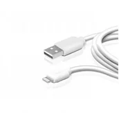 Kable USB - SBS Mobile Kabel USB 2.0 iPhone Lightning 3 metry biały TECABLEUSBIP53W - miniaturka - grafika 1